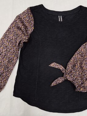 Anthropologie Black Knit Top